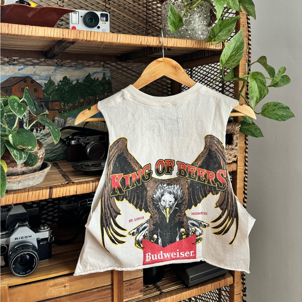 Budweiser Cropped Muscle Tee